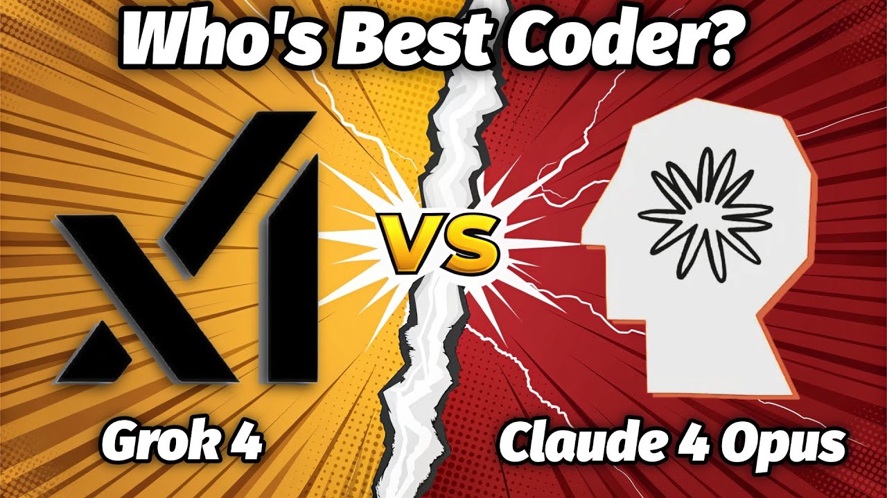 Grok 4 vs Claude 4 Opus Who's Best Coder? 🧑‍💻