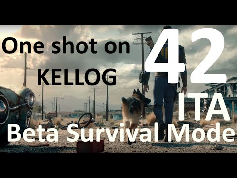 Fallout 4 Beta New Survival Mode Walkthrough ITA #42 One shot one kill vs Kellog