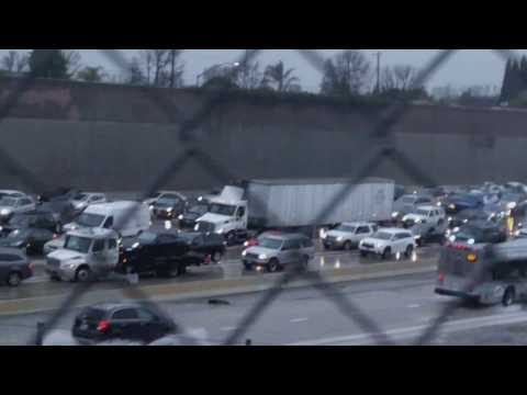 Heavy rain in Gardena California