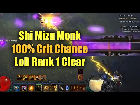 Rank 1 LoD Monk GR135 - Shi Mizu Tempest Rush (Season 23 Monk)