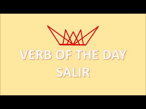 Verb of the Day - Salir