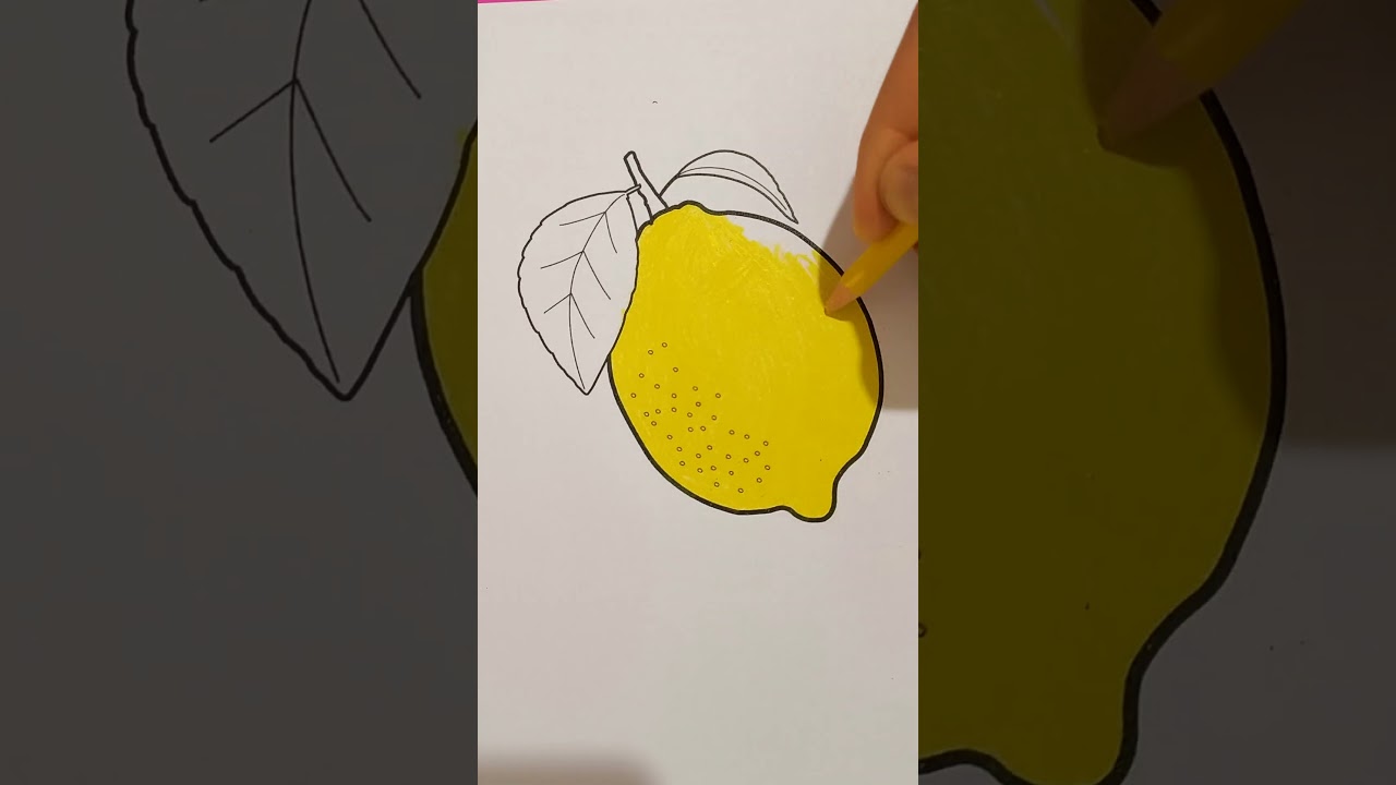 coloring page Lemon #shorts