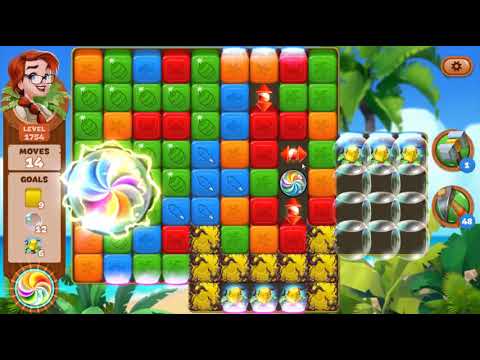 Lost Island Blast Adventure Level 1754 NO BOOSTERS - A S GAMING