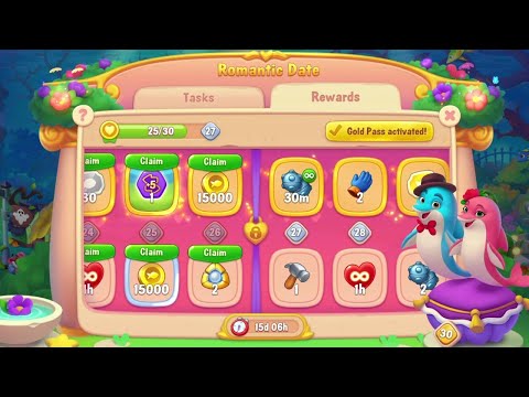 @Fishdom Win Strikes Atlantis Cup Stage 96 - 98. 💜 Romantic Date Event Level 26 🔐.