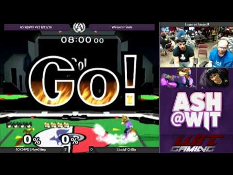 Liquid Chillin (Fox) vs FOX MVG | Mew2King (Marth) - ASH@WIT #72 Melee Winners
