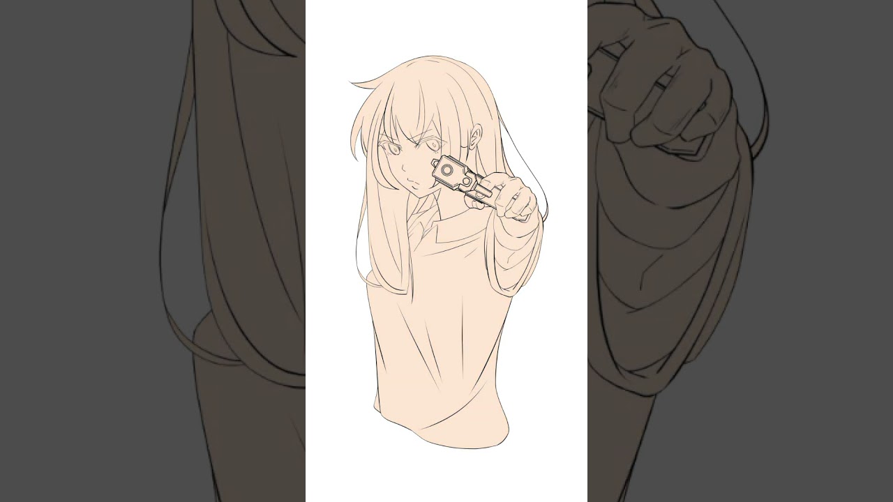 【オリジナル】色んなものを参考にして描いた結果#アニメーター#イラスト成長記録 #イラストメイキング #Shorts