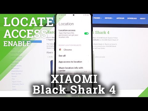 How to Activate Location on XIAOMI Black Shark 4 - Turn On Location