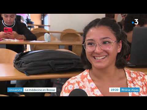 Reportage France 3 : "Université : la médecine en Bresse" (rentrée des PASS 2022).