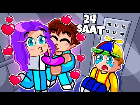 WE WERE STUCK IN THE ELEVATOR FOR 24 HOURS! - Roblox