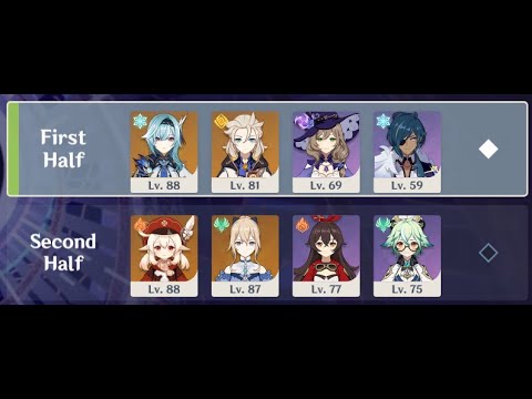 2.2 Spiral Abyss, Knights of Favonius - (Floor 12, 9 Stars)