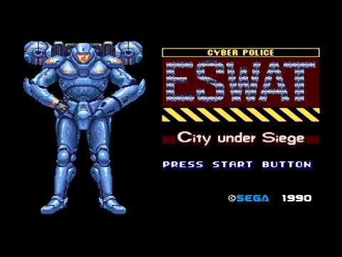 ESWAT - Sega Megadrive/Genesis (Retron 5) Full Longplay