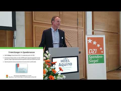 Burkhard Wilke: Entwicklungen im Spendenwesen und beim DZI