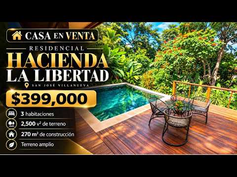 🇸🇻 ¡CASA CON ENORME TERRENO Y PISCINA INFINITA! 🏡 Residencial La Hacienda, La Libertad | $399,000