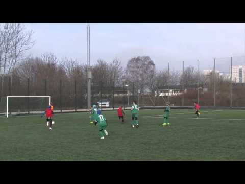 Emil gör mål till 1-1 mot BK Olympic