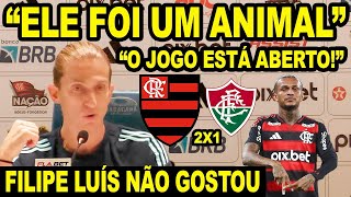 "NUNCA FOI DESCULPA" FILIPE LUÍS NÃO GOSTOU DA POSTURA DO FLAMENGO CONTRA O FLUMINENSE! COLETIVA!
