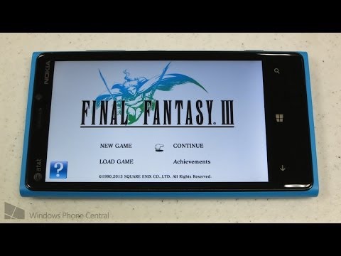 Final Fantasy III: Windows Phone Gameplay