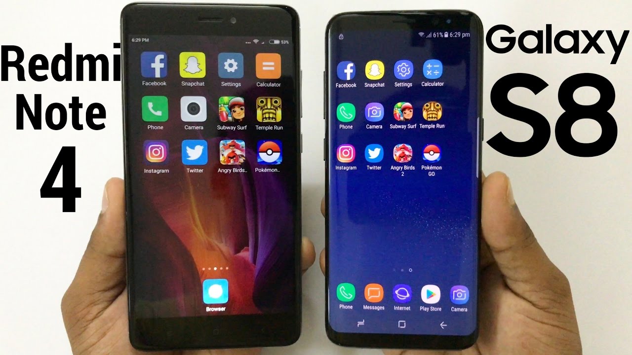 Samsung Galaxy S8 vs Xiaomi Redmi Note 4 Speed Test!