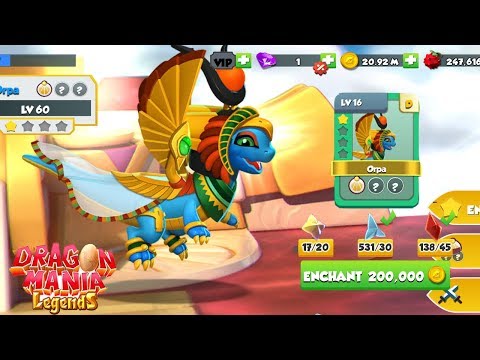 Orpa Dragon Hatching! , ( Upgrade Level 1-60 ) , Gameplay , Dragon Mania Legends | Part 1161 HD