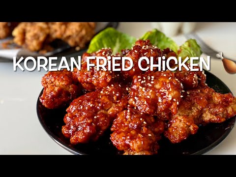 4-HOUR CRISPY FRIED CHICKEN. KOREAN SOY GARLIC SPICY FRIED CHICKEN #friedchicken #koreanspicychicken