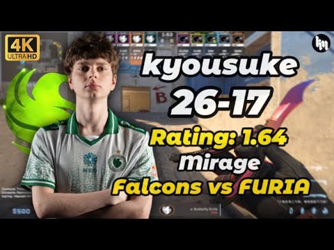 kyousuke (26-17) Falcons vs FURIA (Mirage) | IEM Chengdu 2025 #cs2 #kyousuke