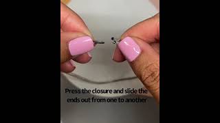 How to open a diamonds Tennis necklace , Step by step #capucelli