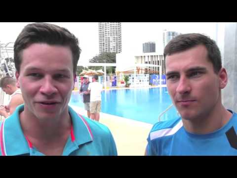 German divers Patrick Hausding and Stephan Feck