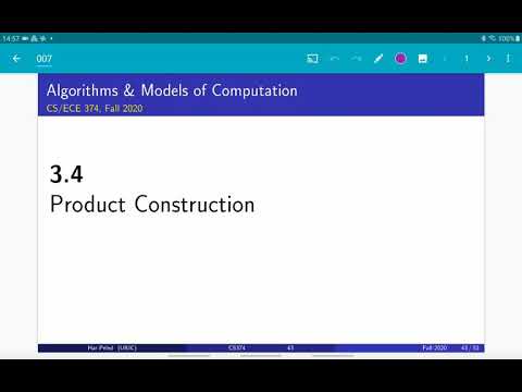 UIUC CS 374 FA 20: 3.4. Product construction for DFAs