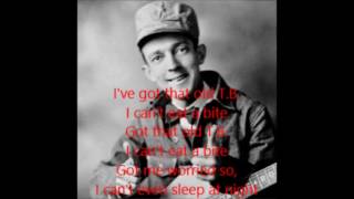 T.B.Blues Jimmie Rodgers with lyrics