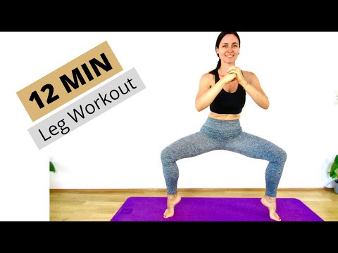 12 Min Leg Workout - Booty and Thighs - No Equipment - Home Workout