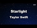 Starlight - Taylor Swift Karaoke【No Guide Melody】