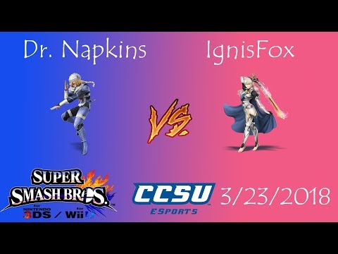 Riptide 6 CCSU Smash 4 - Dr. Napkins (Sheik) vs IgnisFox (Corrin)