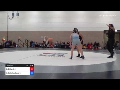 62 Kg Rr Rnd 1 - Alicen Dillard, CO Vs Kristen Schellenberg, NE
