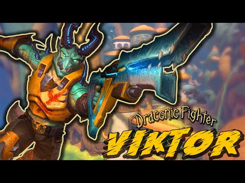 DRACONIC FIGHTER SHREDS! | VIKTOR | Paladins Gameplay