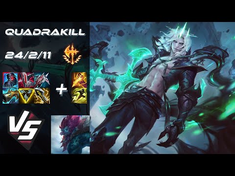 JUNGLE Viego vs Trundle [QUADRAKILL] - EU Challenger Patch 25.23