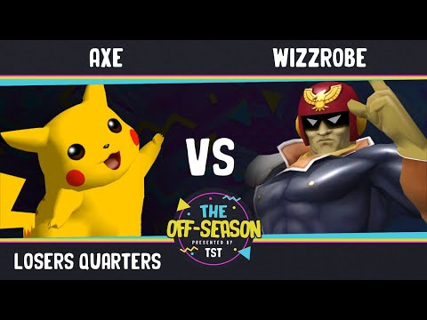 The Off Season - Losers Quarters - Tempo | Axe (Pikachu) VS Wizzrobe (Captain Falcon) - SSBM Melee