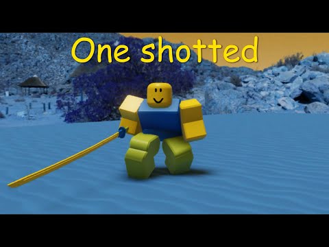 Killing ronin alpha boss with a single hit without cheat menu! Roblox HOURS