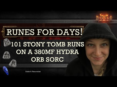 101 Stony tomb runs 380MF - Diablo 2: Resurrected Patch 2.4 Ladder