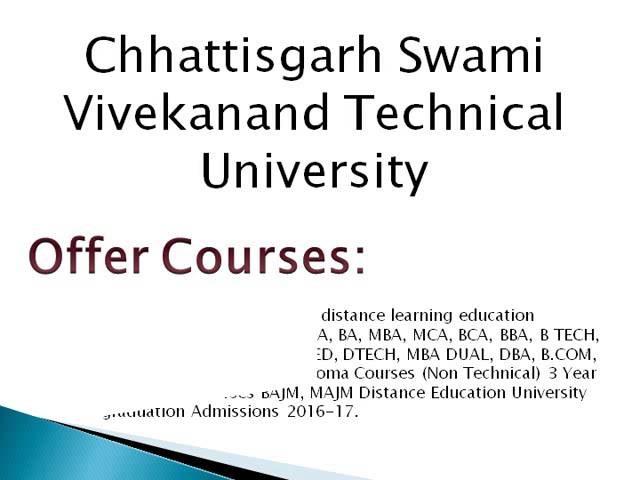 Chhattisgarh Swami Vivekanand Technical University video #1