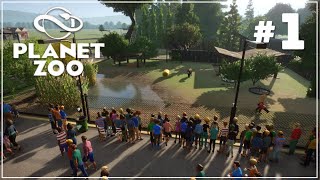 НАЧИНАЕМ СТРОИТЕЛЬСТВО СОБСТВЕННОГО ЗООПАРКА - Planet Zoo #1