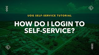 Self-Service: Logging In