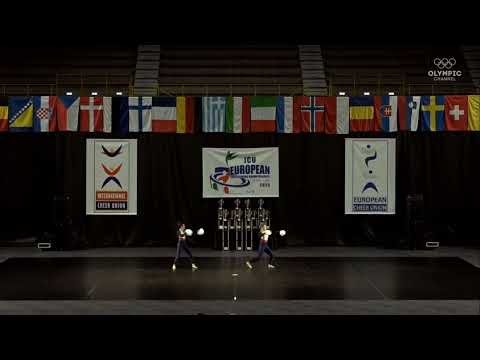 6th PLACE🏆 ITALY. THE BEST EUROPEAN JUNIOR POM DOUBLES. ICU EUROPEAN CHEERLEADING CHAMPIONSHIPS 2023