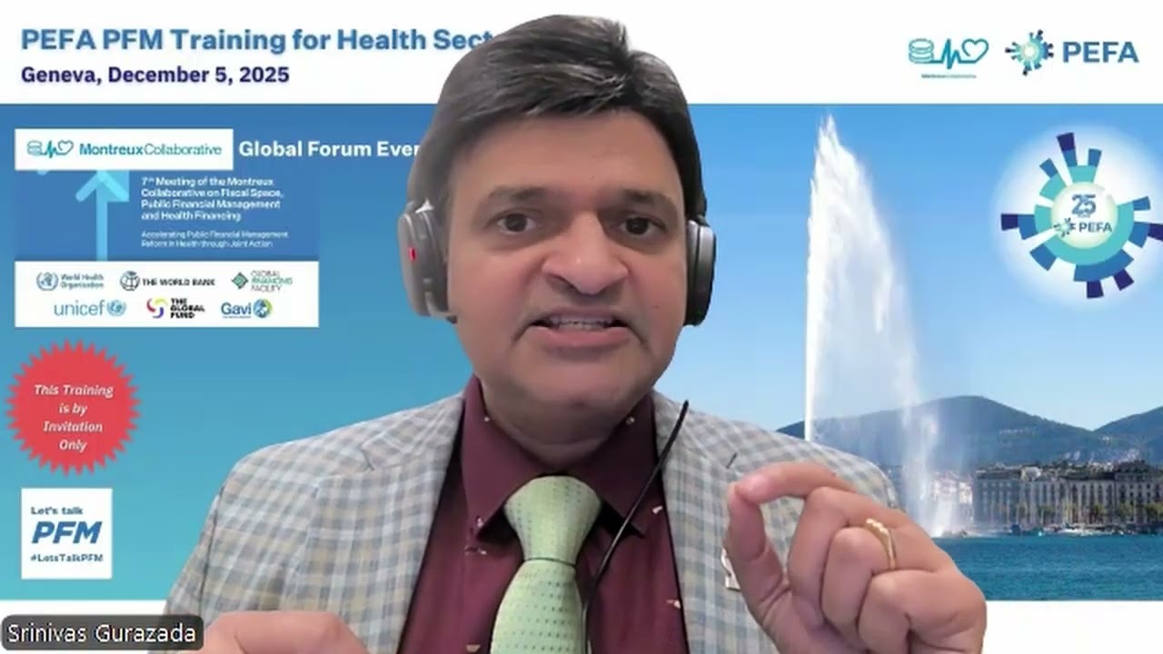 PEFA PFM Health Sector Training 2025: Welcome from Head of PEFA Secretariat