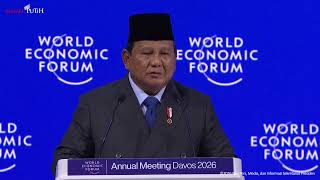 Presiden. Prabowo di Davos: Indonesia Pilih Perdamaian, Tawarkan Peluang Investasi dan Reformasi Besar-besaran