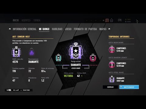 Crimson Heist Ranked Placements - Rainbow Six Siege