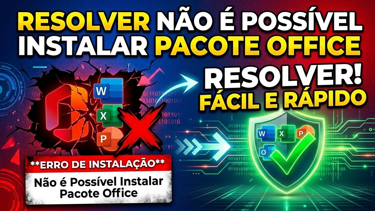 Como Corrigir Não é Possível Instalar Pacote Office No Windows 11 e 10