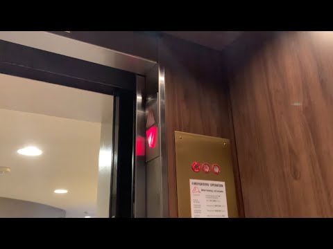(Happy Birthday Jowevator 3219) Montgomery Traction elevator at Double Tree Hotel in Oakbrook IL