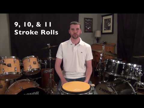 9,10,11 Stroke Rolls and more - Snare Drum Rudiment Lesson w/ Jeff Jones