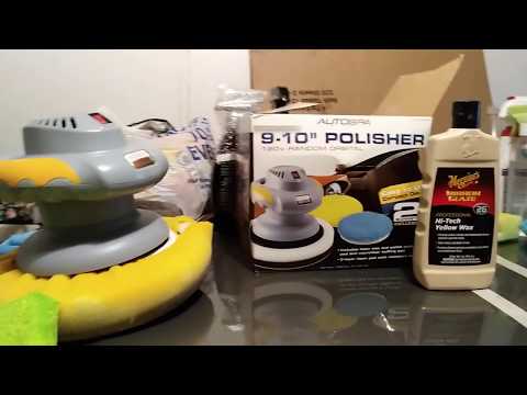 Wal-Mart autospa 10 inch polisher demo review with foam bonnett
