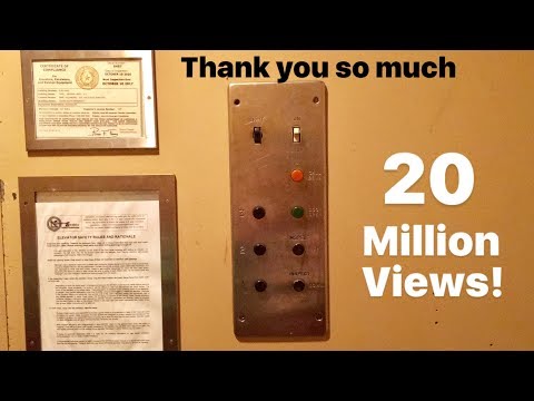 AMAZING Vintage CJ Anderson Black Button Traction Elevator for 20 Million Views on YouTube!!