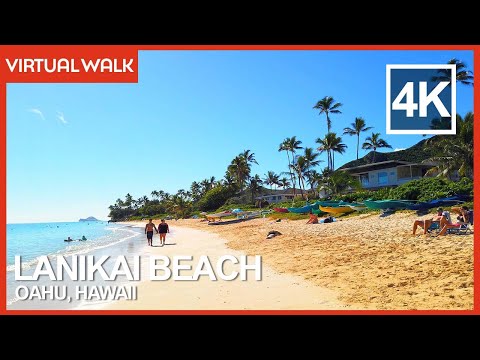 Lanikai Beach 4K Virtual Walking Tour - Oahu, Hawaii Beach Walk & Travel Guide - Binaural Audio
